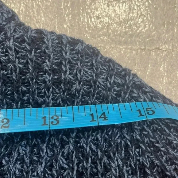 [L]Vintage Woolrich Blue chunky Knit  Cotton LS Cardigan - Picture 7 of 7